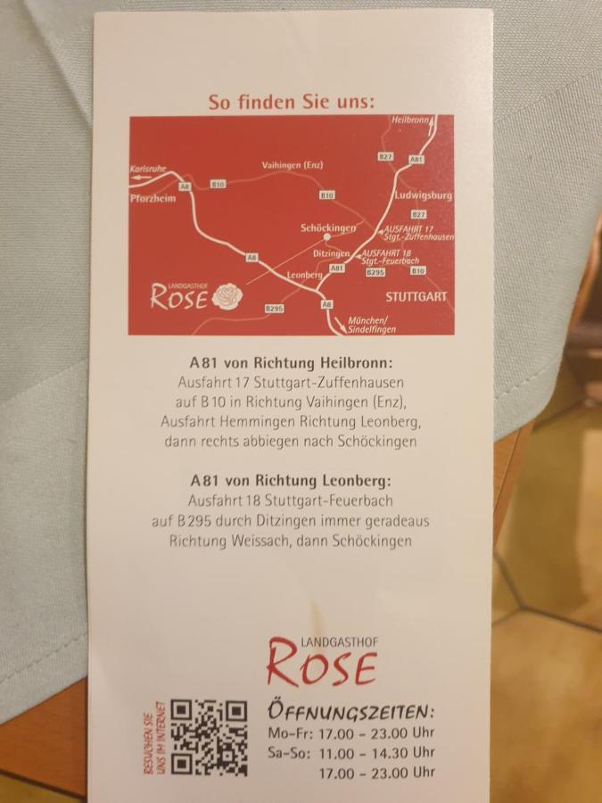 Landgasthof Rose Hotel Ditzingen Exterior foto